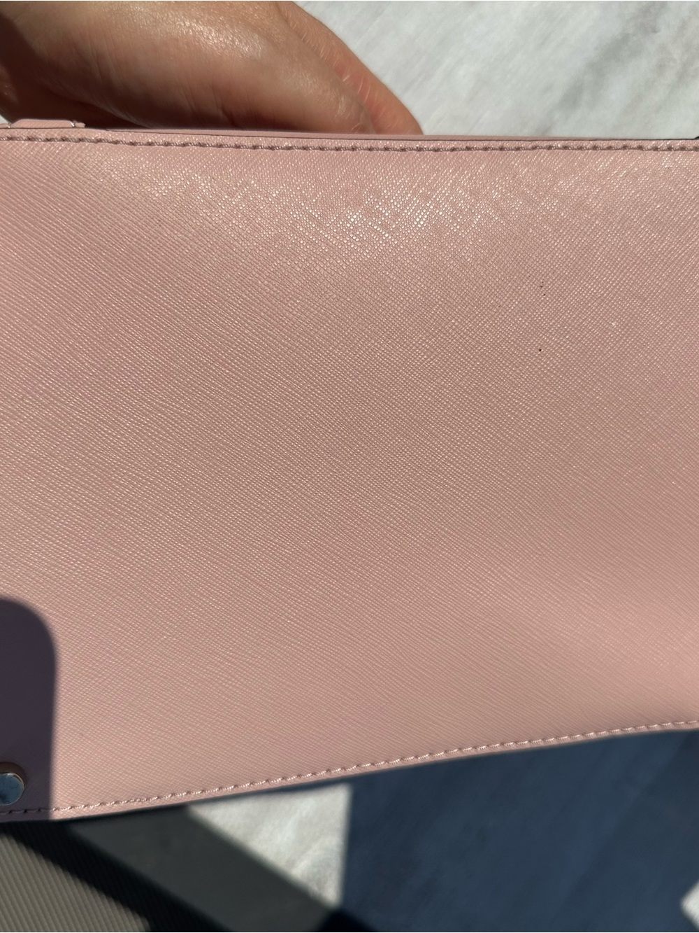 Kate Spade New York Large Saffiano Leather Zip Top Tote Bag Blush Pink - Picture 5 of 9